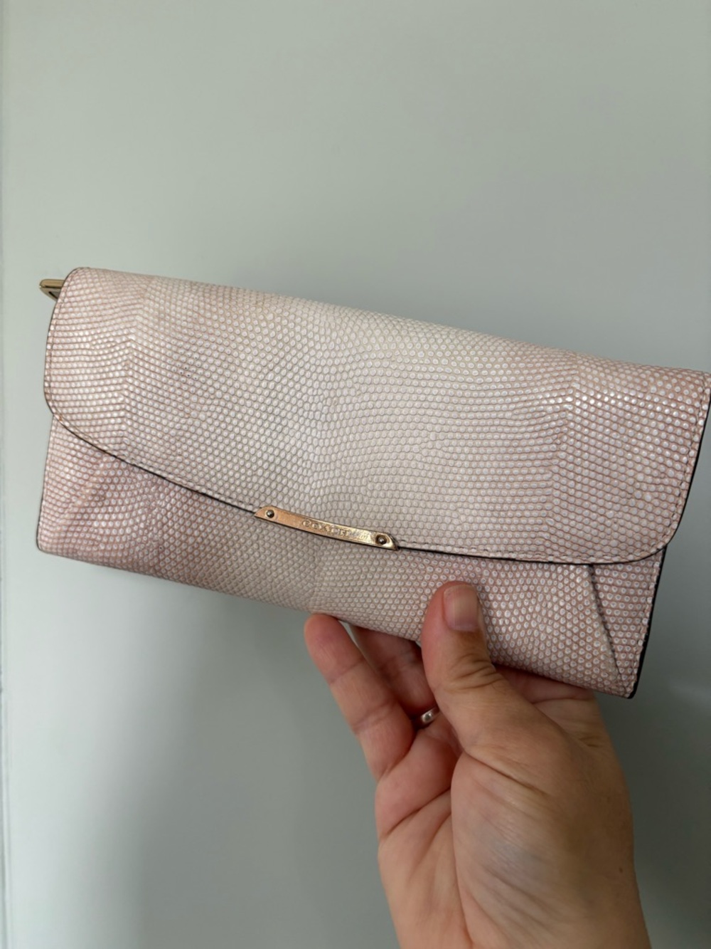 Vintage coach Women’s Pink Textured leather Wallet
